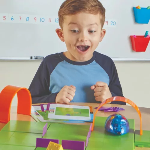Learning Resources Code & Go® programozható robot egér – újratölthető, kezdő STEM szett (4–8 év)
