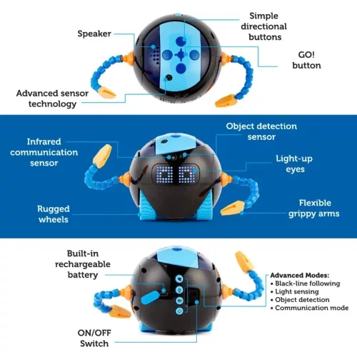 Learning Resources Cooper the STEM Robot – programozható robot gyerekeknek, 5–9 év