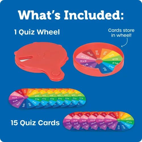 LER3792 - Skill Builders! Multiplication Quiz Wheel - szorzótábla gyakorló kvízkerék