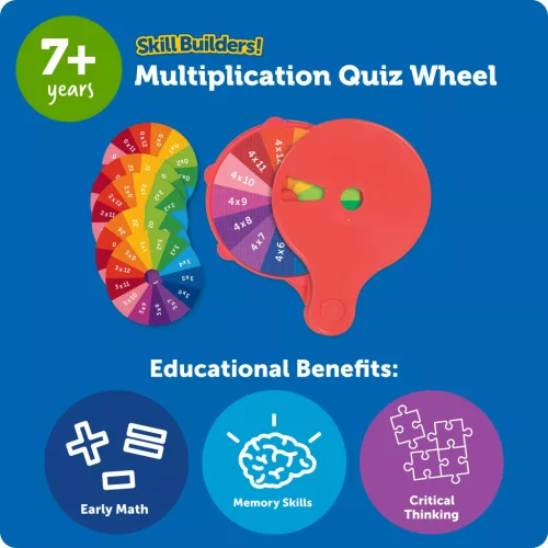 LER3792 - Skill Builders! Multiplication Quiz Wheel - szorzótábla gyakorló kvízkerék