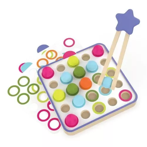 EI-1407 - Pattern & Sequencing Wooden Board - Sokoldalú fejlesztő tábla (fából)