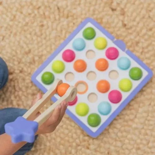 EI-1407 - Pattern & Sequencing Wooden Board - Sokoldalú fejlesztő tábla (fából)