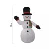 LED felfújható hóember, 200 cm, kültérre és beltérre, hideg fehér
