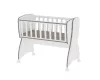 Lorelli First Dreams ringatható bölcső 105x55 - White & Coffee / Fehér & Kávé