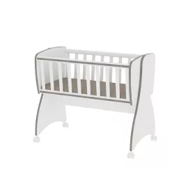   Lorelli First Dreams ringatható bölcső 105x55 - White & Coffee / Fehér & Kávé