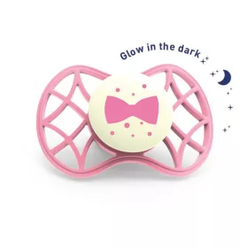   Nuvita Air.55 Cool! éjszakai cumi védőkupakkal 6hó+ - Glow Flamingo - 7085