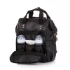 Chipolino babakocsira rögzíthető hátizsák - Black Leather 