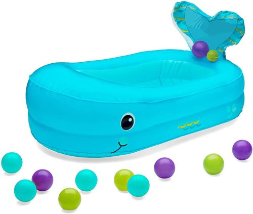 Infantino felfújható fürdőkád labdákkal - bálna