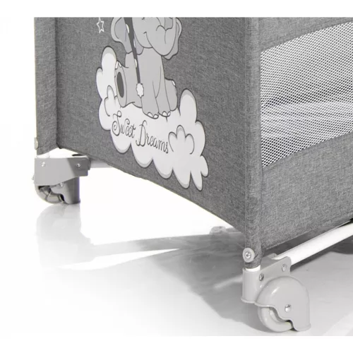 Lorelli Up and Down multifunkciós  utazóágy - Rose Velvet Unicorn