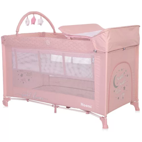 Lorelli Noemi 2 Plus multifunkciós utazóágy - Mellow Rose Star