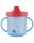 Baby Care itatópohár fogantyúval 210ml alacsony - blue