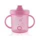 Baby Care itatópohár fogantyúval 210ml alacsony - pink