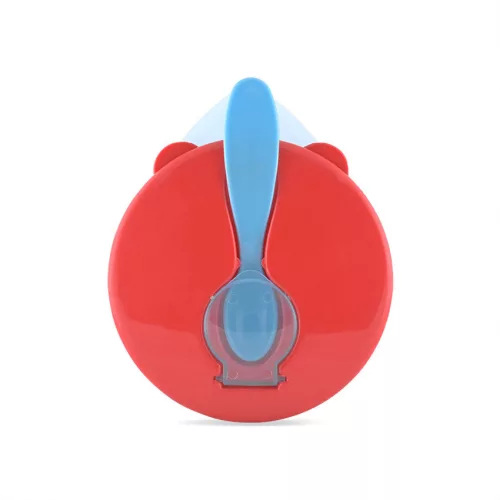 Baby care etető tál + kanál - blue