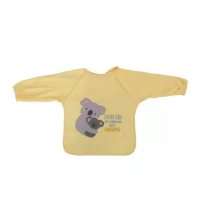 Baby Care hímzett hosszú ujjú pamut előke - Unisex