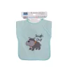 Baby Care hímzett hosszú ujjú pamut előke - Boy