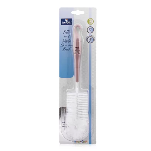 Baby Care cumi és cumisüvegmosó kefe - Blush Pink
