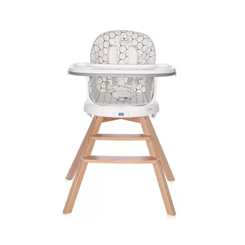 Lorelli Napoli forgatható etetőszék - Grey hexagons