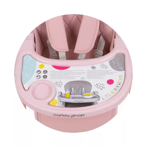 Chipolino Candy Shop multifunkciós etetőszék - Flamingo