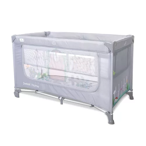 Lorelli Sweet Home 2, multifunkciós utazóágy tetővel - Grey