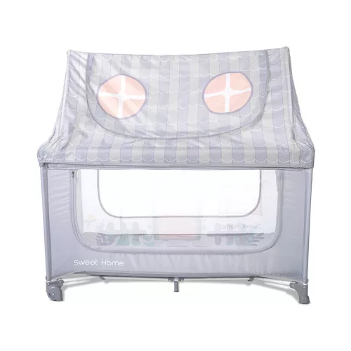 Lorelli Sweet Home 2, multifunkciós utazóágy tetővel - Grey