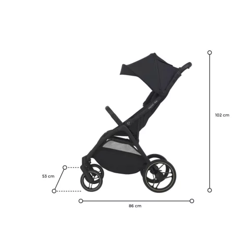 Espiro Flow sport babakocsi - 10 Timeless Black