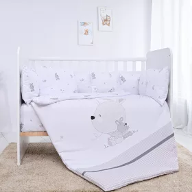 Lorelli 5 részes ágynemű garnitúra - Little Rabbits Grey