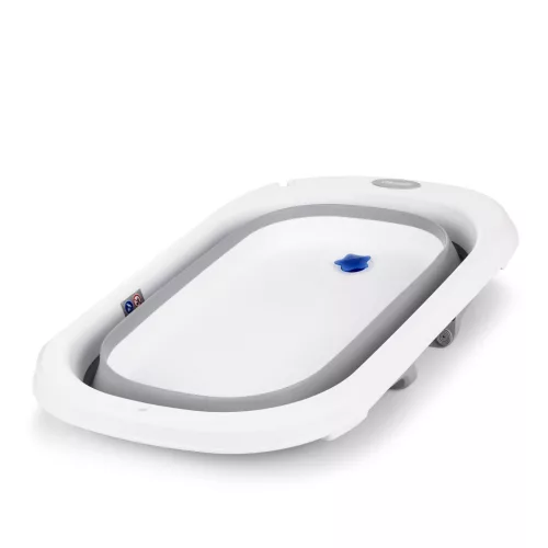 Chipolino Isla összecsukható kád hálós babatartóval 81 cm - Grey