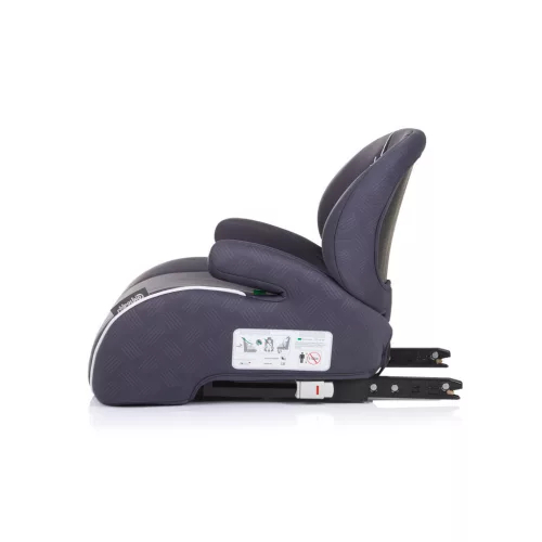 Chipolino Sonic autós ülésmagasító 125-150 cm Isofix - Anthracite