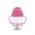 Baby Care szívószálas itató fogantyúval 275ml - Pink/Purple