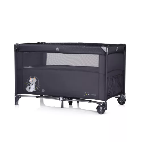 Chipolino Relax multifunkciós utazóágy - Anthracite