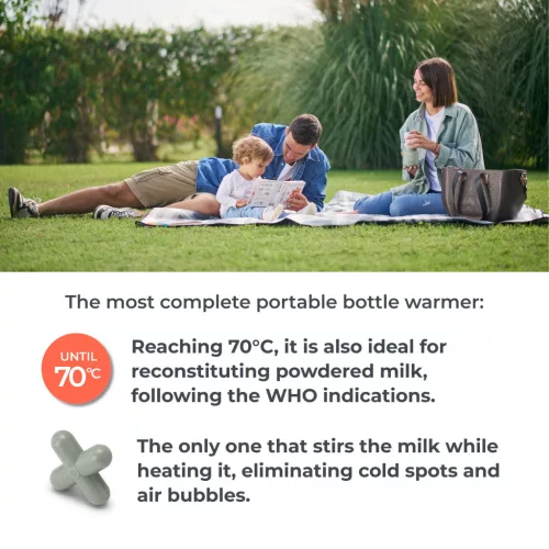 Nuvita Univerzális hordozható cumisüveg-melegítő Mix70 melegítő és keverő funkcióval - 1164