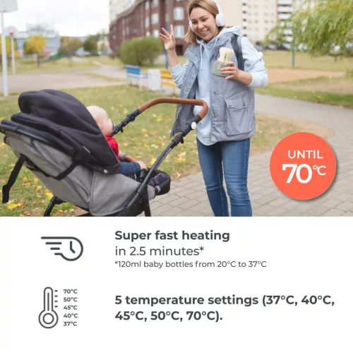 Nuvita Univerzális hordozható cumisüveg-melegítő Warm70 – 1166