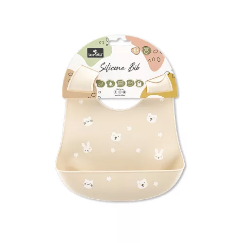 Lorelli szilikon előke - Beige