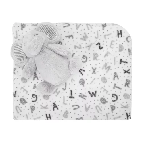 Lorelli Nappy takaró 75x90 cm - Grey Elephant