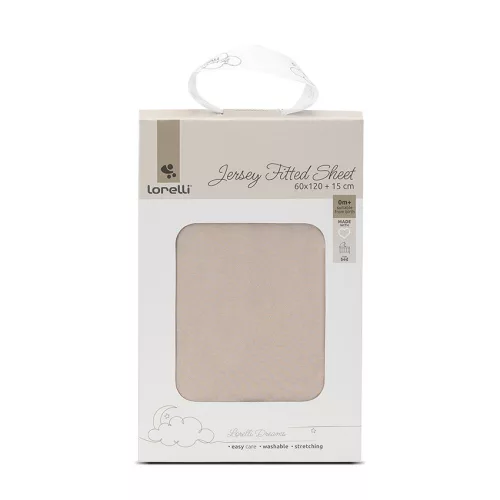 Lorelli gumis lepedő 60x120x15 - BEIGE
