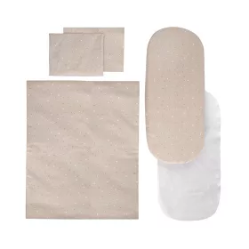   Lorelli 5 részes téli ágynemű garnitúra babakocsiba - Beige Sky