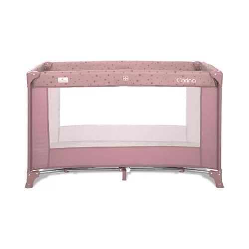 Lorelli Carina 1 fix utazóágy - Pink Stars