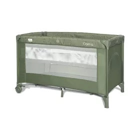 Lorelli Carina 2 multifunkciós utazóágy - Oil Green Stars