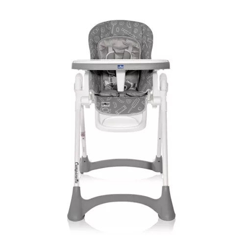 Lorelli Campanella multifunkciós etetőszék - Grey Candy PU Leather