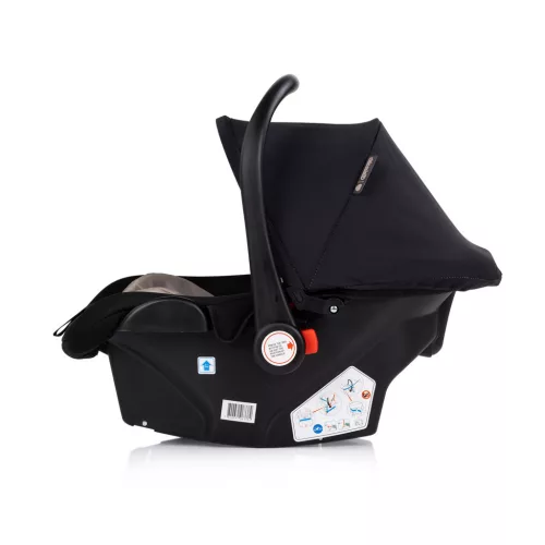 Chipolino Amore autóshordozó adapterrel 40-87cm - Noir
