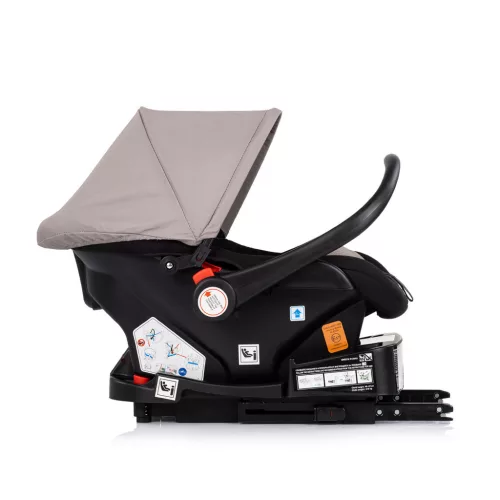 Chipolino Amore autóshordozó adapterrel 40-87cm - Latte