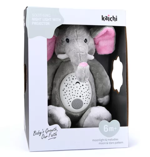 Chipolino Plüssjáték projektorral és zenével - Elephant