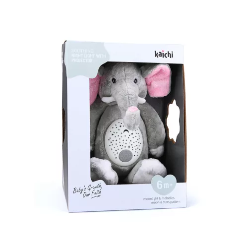 Chipolino Plüssjáték projektorral és zenével - Elephant