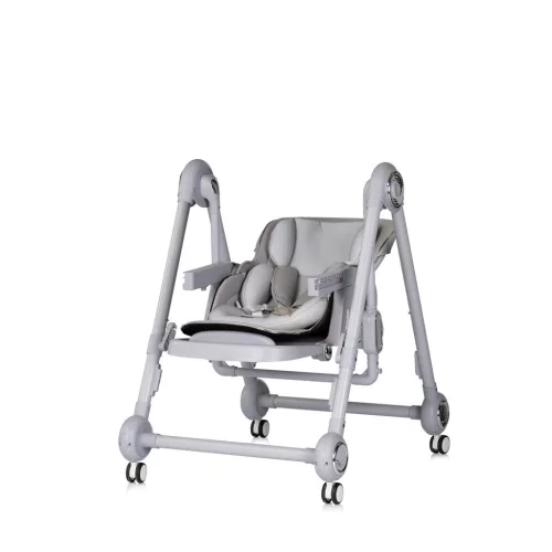 Chipolino Melba 2in1 multifunkciós etetőszék és hinta - platinum