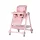 Chipolino Melba 2in1 multifunkciós etetőszék és hinta - powder pink