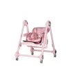 Chipolino Melba 2in1 multifunkciós etetőszék és hinta - powder pink