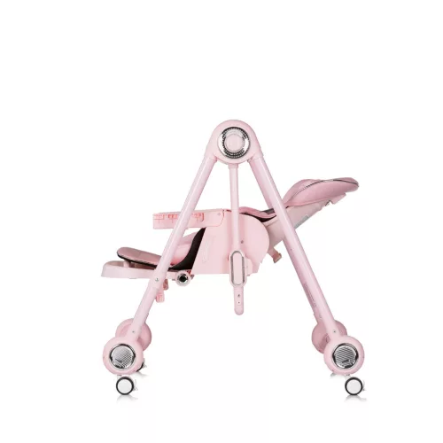 Chipolino Melba 2in1 multifunkciós etetőszék és hinta - powder pink