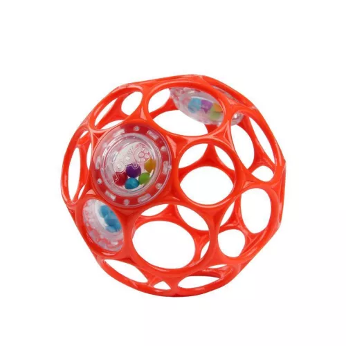 OBALL Csörgő játék, 10 cm, narancs, új, 0 hó+