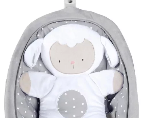 INGENUITY Rezgő hintaszék dallamokkal, Cuddle Lamb, 0 hó+ 18 kg-ig, 2019