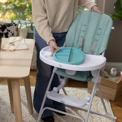 INGENUITY Összecsukható etetőszék Sun Valley™ Teal 6hó+ 15 kg-ig
